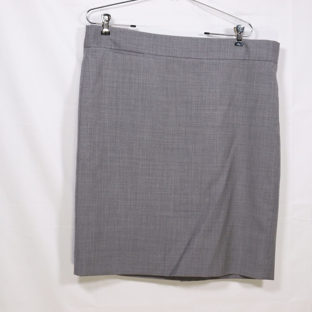 J.Crew Pencil Skirt 14 Gray Women Officecore Professional